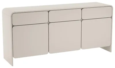 Obrázok produktu pre Selsey Lummo - Príborník 3-dverový s 3 zásuvkami, kašmírová sivá, 156 cm