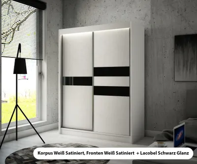Produktbild von FEDVE Kleiderschrank TAMA Schlafzimmerschrank Wohnzimmerschrank Garderobenschrank modern 215x150x61