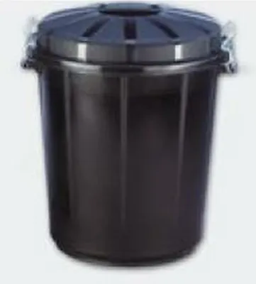 Produktbild von Abfallbehälter Denox 70 L Schwarz Kunststoff