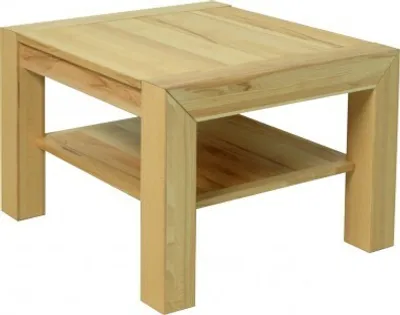 Produktbild von Couchtisch Wohnzimmertisch kernbuche massiv, geölt, 65x65 cm