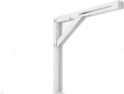 Produktbild von Klappbare Stahlhalterung Mit Schloss Weiss 200X160X1,5 - Lb Wslb200Bi