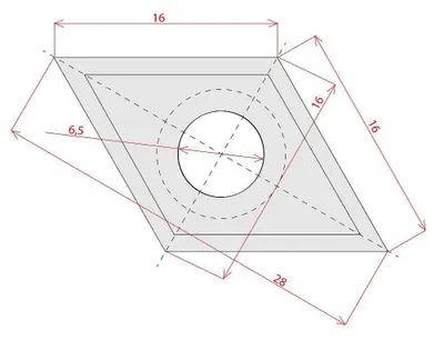 Imagen del producto de IGM | Broca de metal duro, 16x28x2 / Madera+ (N023)