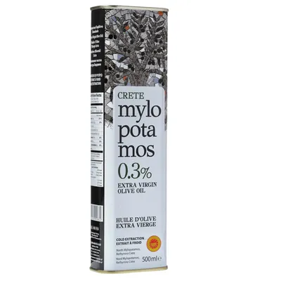 Zdjęcie produktu dla Oliwa z oliwek Grecka Extra Virgin Mylopotamos 0,3% z Krety 500 ml