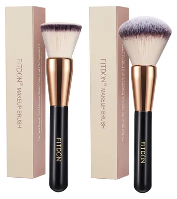 Image de 2 pinceaux de maquillage professionnels