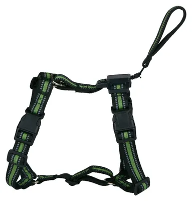 Produktbild von maxxpro Hundegeschirr Kleine Hunde Größe S 42 - 53 cm - Reflektierend Sicherheitsgeschirr Hund bis 12 kg - mit Leine und Griff - Verstellbar