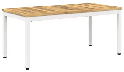 Productafbeelding van Salontafel, wit, 50 x 100,5 x 45 cm, massief acaciahout