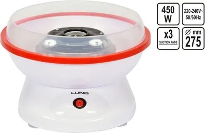 Produktbild von Zuckerwattemaschine Zuckerwattegerät Zuckerwatte Maschine Weiß 450 W