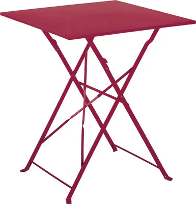 Produktbild von Quadratischer klappbarer Gartentisch aus Stahl