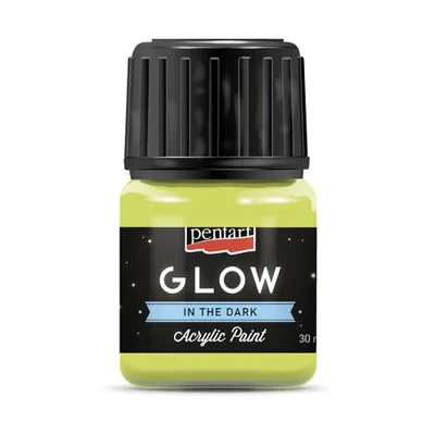 Obrázek produktu pro PENTART akrylová barva svítící ve tmě 30ml limetková - 1 kus