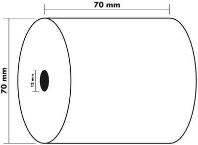 Obrázek produktu pro Exacompta přídavná role 40513E 70mm/70m/12mm 10ks.