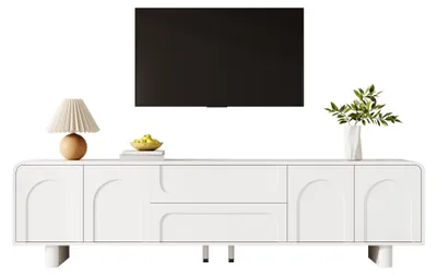 Produktbild von Lowboard / TV‑Schrank / TV‑Lowboard mit Türen, Schubladen, Stauraum, für Wohnzimmer