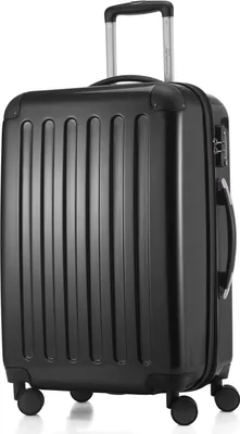 Produktbild von HAUPTSTADTKOFFER - Alex - Tvrdý skořepinový kufr s rozšířením Cestovní kufr Hardcase Odbavovací zavazadlo 15-20 kg, rozšiřitelný Trolley lesklý 65 cm, 74 L,Black