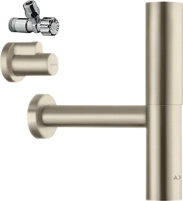 Image de hansgrohe AXOR flowstar Designsiphon set, avec deux robinets d'angle et tiroirs, 51304820