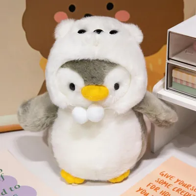Immagine prodotto di Pinguino di peluche, peluche, 25 cm, grigio