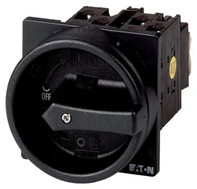 Produktbild von Eaton T0-2-1/EA/SVB-SW - Drehschalter - 3P - Schwarz - IP65 - 20 A - -25 - 50 °C