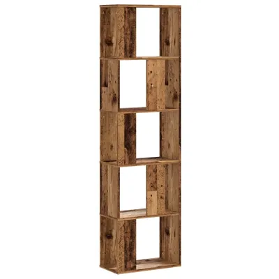 Immagine prodotto di Libreria 5 ripiani in legno di recupero 45x23,5x162,5 cm materiale a base di legno