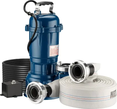 Produktbild von Schmutzwasserpumpe 550 W Tauchpumpe mit 10.000 l/h Fördermenge inkl. 20 m Schlauch Pumpe