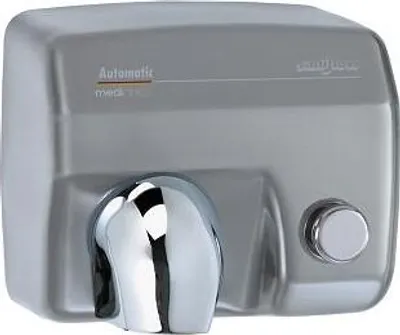 Produktbild von Mediclinics Saniflow Händetrockner mit Druckknopf 2250 Watt, Farbe:Edelstahl gebürstet