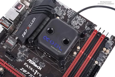 Produktbild von Alphacool 12565, Wasserblock, Acetal, Aluminium, Messing, Schwarz, LGA 1150 (Socket H3), LGA 1151 (Socket H4), LGA 1155 (Socket H2), LGA 1156 (Socket H), LGA 1366..., 65 mm, 65 mm