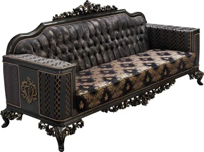 Produktbild von Chesterfield 3 Sitzer Designer Sofa Luxus Polster Sofas Couchen Stoff Textil Neu