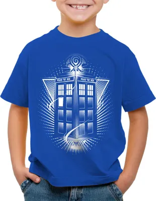 Produktbild von style3 Wibbly Wobbly T-Shirt Kinder zeitreise serie polizei notrufzelle