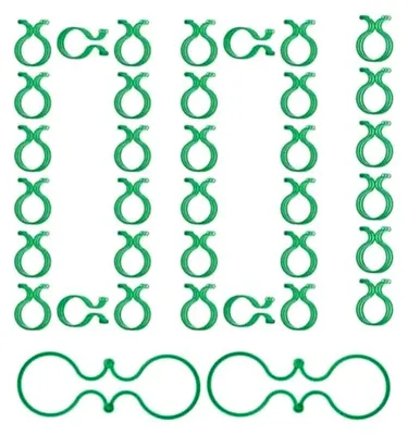 Produktbild von Rankgitter Pflanzenhalter Clips - Halteclips für Kletterpflanzen, Gartenbefestigungshilfe für Gemüse wie Gurken und Tomaten
