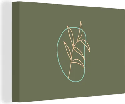 Produktbild von OneMillionCanvasses® - Leinwandbilder - 150x100 cm, Blätter - Natur, Wandbilder Kunstdruck Wanddekoration - Foto auf Leinwand - Gemälde auf Holzrahmen