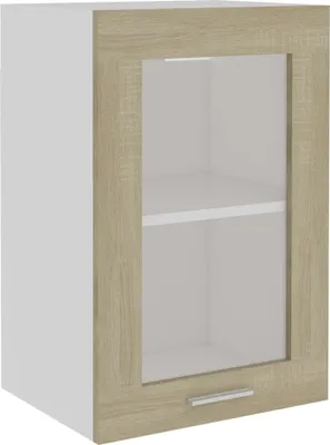 Produktbild von "SALE 2026"Hängeglasschrank/Sideboard Küche - Hängeschrank für Küche - Buffetschrank Lyon Sonoma-Eiche 40x31x60 cm Holzwerkstoff - Aufbewahrungsschrank DE7037665