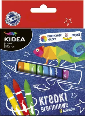 Image de Crayons de couleur Graphion 12 couleurs Kidea