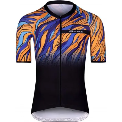 Produktbild von Force Life Trikot Herren kurz schwarz-blau-orange größe S 90011952-S