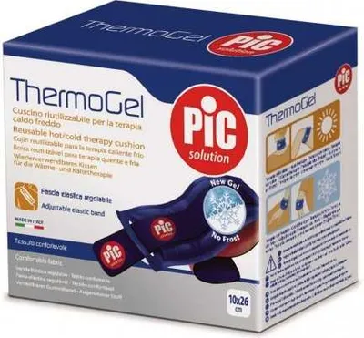A product box for a reusable hot/cold therapy cushion.