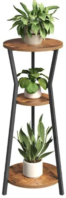 Produktbild von Pflanzenständer 3-Ebenen Vintage-Industrie-Design 30 x 30 x 90 cm