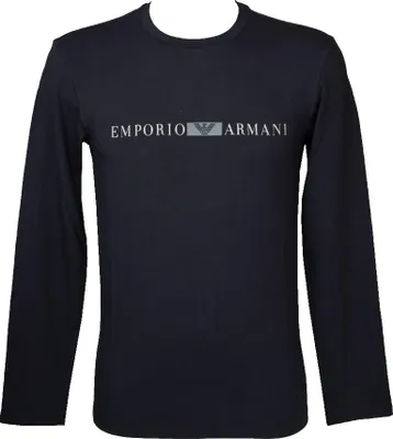 Immagine prodotto di T-shirt uomo EMPORIO ARMANI maglia manica lunga girocollo con logo organic Cotone articolo 111984 4F525, EUR M - CN 170/92A - BR M - MX M, Cotone 95%,Spandex 5%