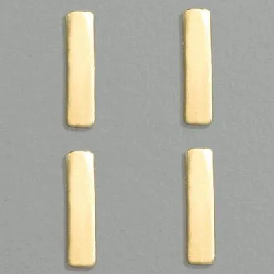 Produktbild von Wachsdekor Buchstabe, I, gold glänzend, 10 Stk.
