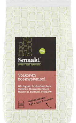 Produktbild von Smaakt Volkoren Boekweitmehl 400g – Glutenfreies Vollkorn Buchweizenmehl