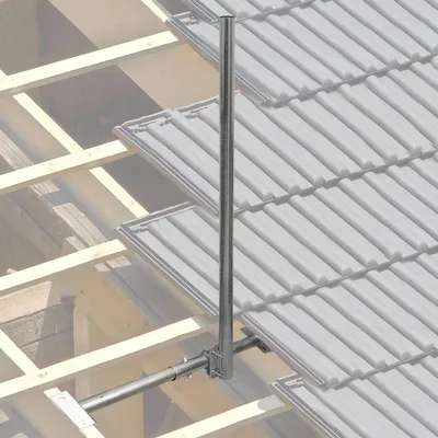 Produktbild von PremiumX BASIC X120-48 SAT Teleskop-Dachsparrenhalter 120cm Mast Holzschrauben
