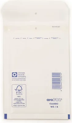 Produktbild von aroFOL® CLASSIC Luftpolstertaschen W2/B weiß für DIN A6, 200 St.