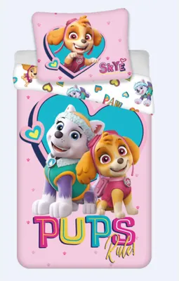 Obrázek produktu pro Paw Patrol Pups Pravidlo ložní prádlo 140x200 a 70x90cm