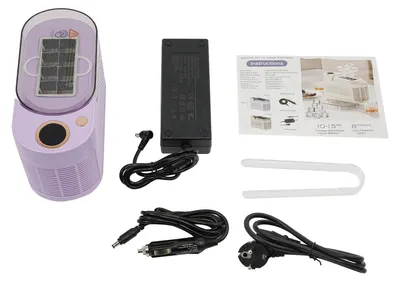 Produktbild von Tragbare Eismaschine - 12 V für das Auto - 8 Eiswürfel - Lebensmittelechte Aluminiumlegierung - Geräuscharm 60 dB - Lila