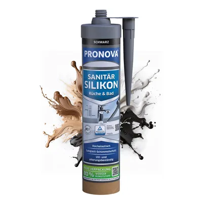 Produktbild von PRONOVA ECO Sanitär Silikon 280 ml schwarz