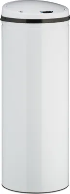 Image de relaxdays 10026542_0 relaxdays Sensor Mülleimer 50,0 l weiß