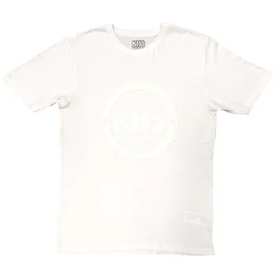 Zdjęcie produktu dla Kiss Buzzsaw Logo (Hi-Build White-On-White) White M Koszulka