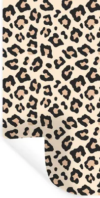 Produktbild von MuchoWow® Wandtattoo Wandsticker Wandaufkleber Weiß - Rosa - Leopardenmuster 80x160 cm Selbstklebend und Repositionierbar - Sticker - Dekorfolie