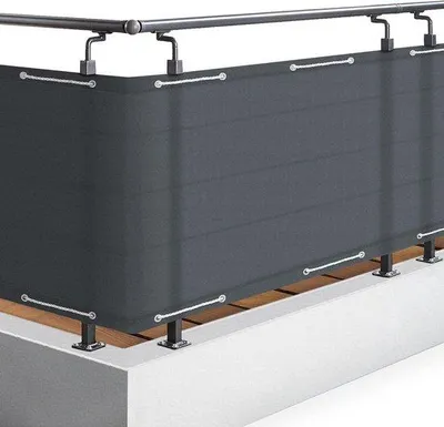 Produktbild von Famanu Balkonschirm - Windschutz mit UV-Schutz - 90 x 500 cm - Anthrazit