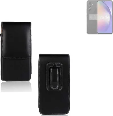 Produktbild von K-S-Trade Gürteltasche kompatibel mit Samsung Galaxy A54 5G Schutz Hülle Handy Hülle mit Magnetverschluss Holster in schwarz