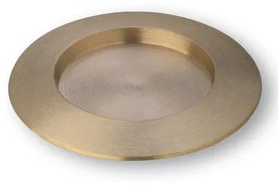 Produktbild von Kerzenteller 12 cm Messing matt