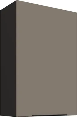 Image de Armoire murale haute LUNARA - largeur 60 cm, beige foncé/noir