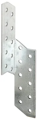 Zdjęcie produktu dla Alberts 837426 Kotwa do krokwi i płatwi, prawa, ocynkowana metodą Sendzimira, 32 x 32 x 170 mm, zestaw 100 sztuk