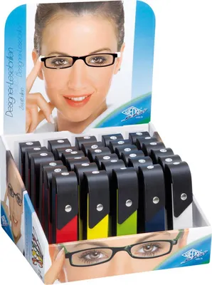Produktbild von Wedo 271 33099, Uni, Rechteck, Vollrand, Mehrfarbig, Mehrfarbig, 1,5 Dioptrie