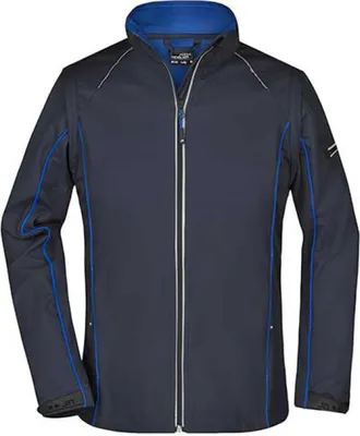 Produktbild von James+Nicholson JN1121 | Damen Zip-Off Softshell Jacket - Farbe: Navy/Royal - Größe: XXL